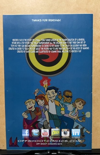 Heroes R Us #2 Offshoot Comics signed by David Clarke