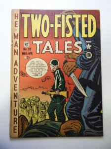 Two-Fisted Tales #20 (1951) VG Condition moisture stain bc