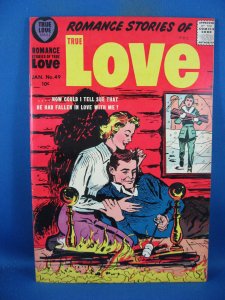 ROMANCE STORIES OF TRUE LOVE 49 VF+ 1958 HARVEY