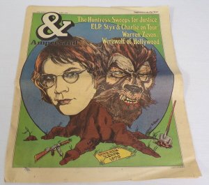 ORIGINAL Vintage 1978 Ampersand Magazine Warren Zevon Batman Huntress