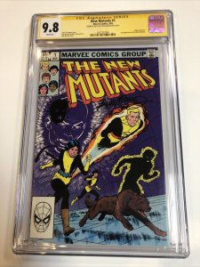 New Mutants (1983) # 1 (CGC 9.8 WP) Signed & Sketch Bob McLeod | 2nd App NM