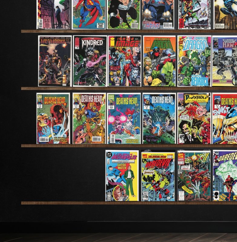 Huge Lot 150+ Comics with Death'S Head Ii, Daredevil, Robin, Wolverine &...