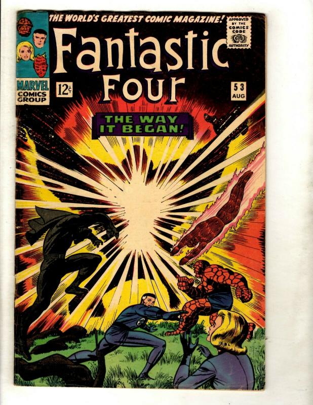 Fantastic Four # 53 FN Marvel Comic Book Silver Age Thing Human Torch Doom GK1
