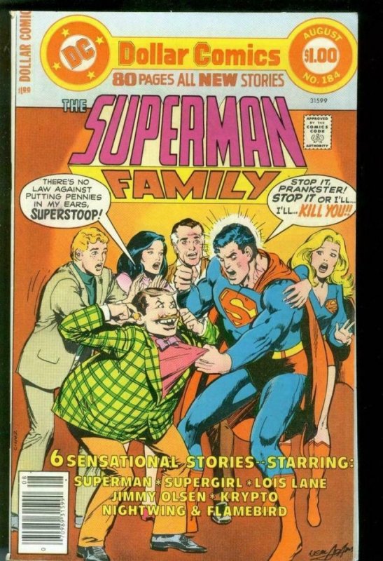 SUPERMAN FAMILY #184, VF+, Supergirl, Lois Lane, Neal Adams, DC 1977