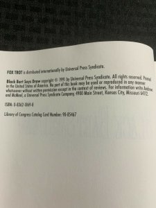 1991 BLACK BART SAYS DRAW by Bill Amend SC FN+ 6.5 Universal Press Syndicate