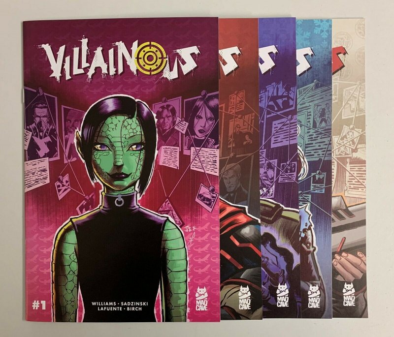 Villainous #1-5 Set (Mad Cave 2020) 1 2 3 4 5 Stonie Williams (9.2+) 