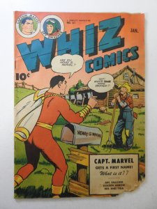 Whiz Comics #61 (1945) GD Condition chew