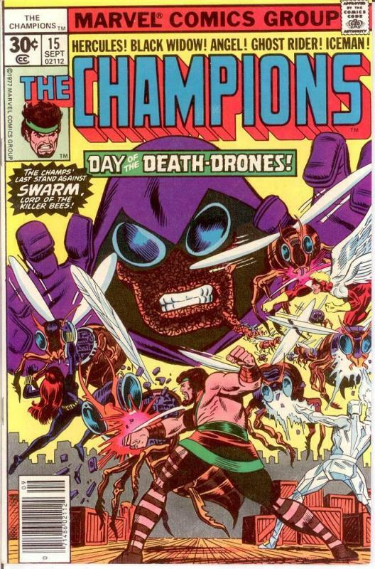 CHAMPIONS 15 VF-NM BYRNE Sept. 1977 COMICS BOOK