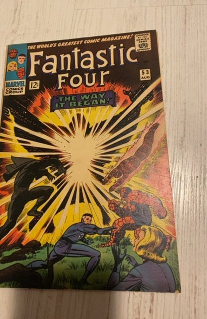 Fantastic Four 53 -Klaw app-the way it began-2nd black panther