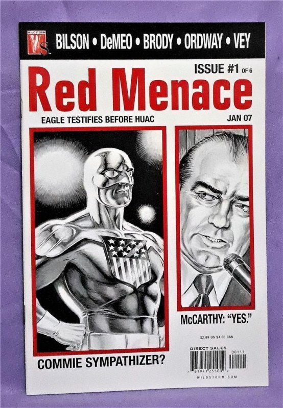 RED MENACE #1 - 6 Jerry Ordway with #1 - 2 Variant 1:10 Covers (DC 2007)