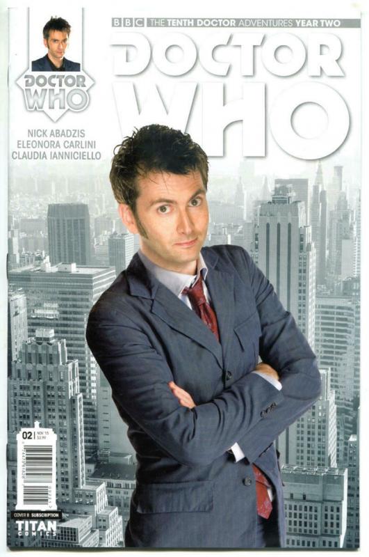 DOCTOR WHO #2 B, NM, 10th, Tardis, 2015, Titan, 1st, more DW in store, Sci-fi