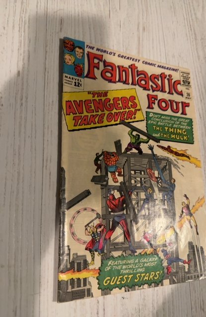 Fantastic Four #26 (1964)avengers, Spider-Man vs the Hulk