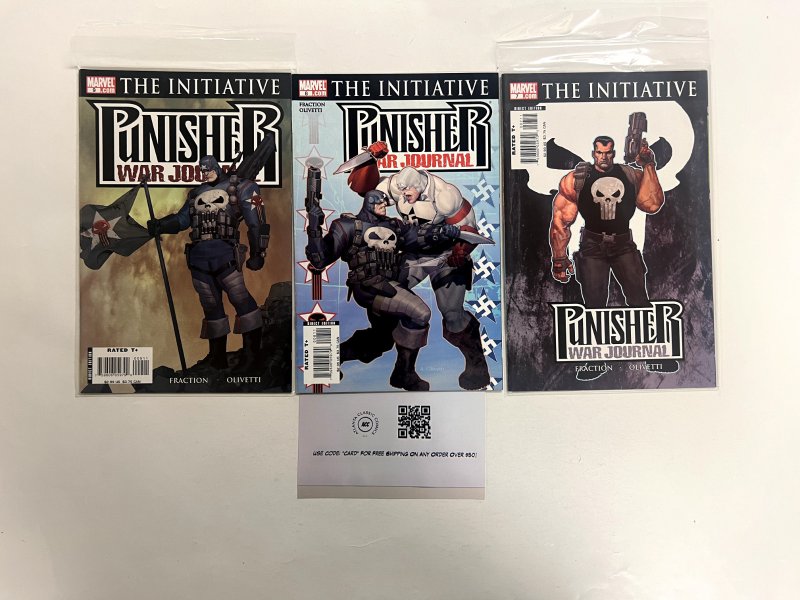 3 The Punisher Marvel Comic Books # 7 8 9 Avengers Spiderman Hulk Thor 11 JS16