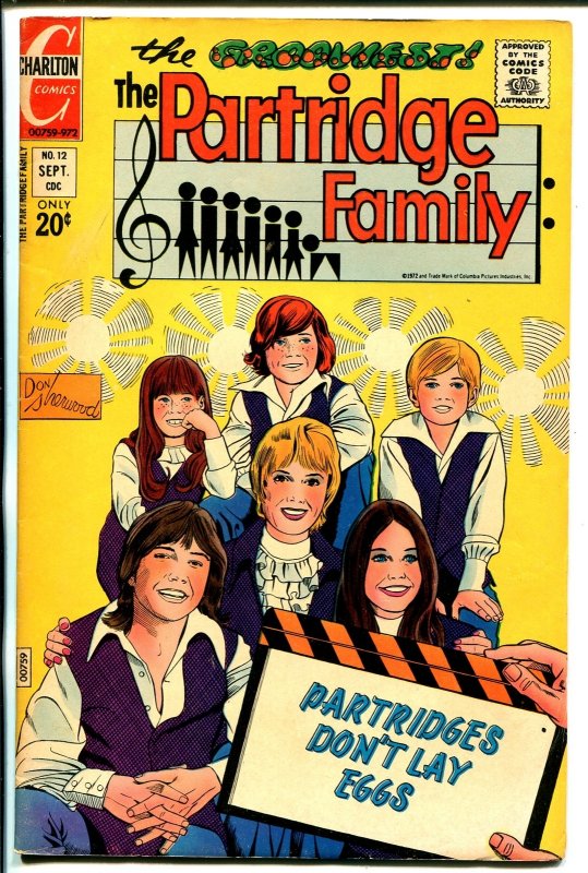 Partridge Family #12  1972 - Charlton  -VG/FN - Comic Book