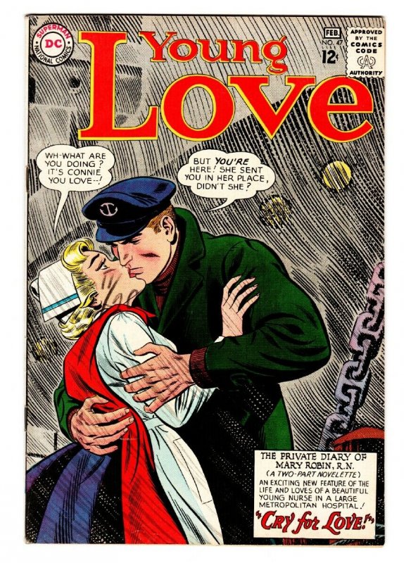 YOUNG LOVE #47 comic book DC ROMANCE-NURSE SAILOR COVER FN