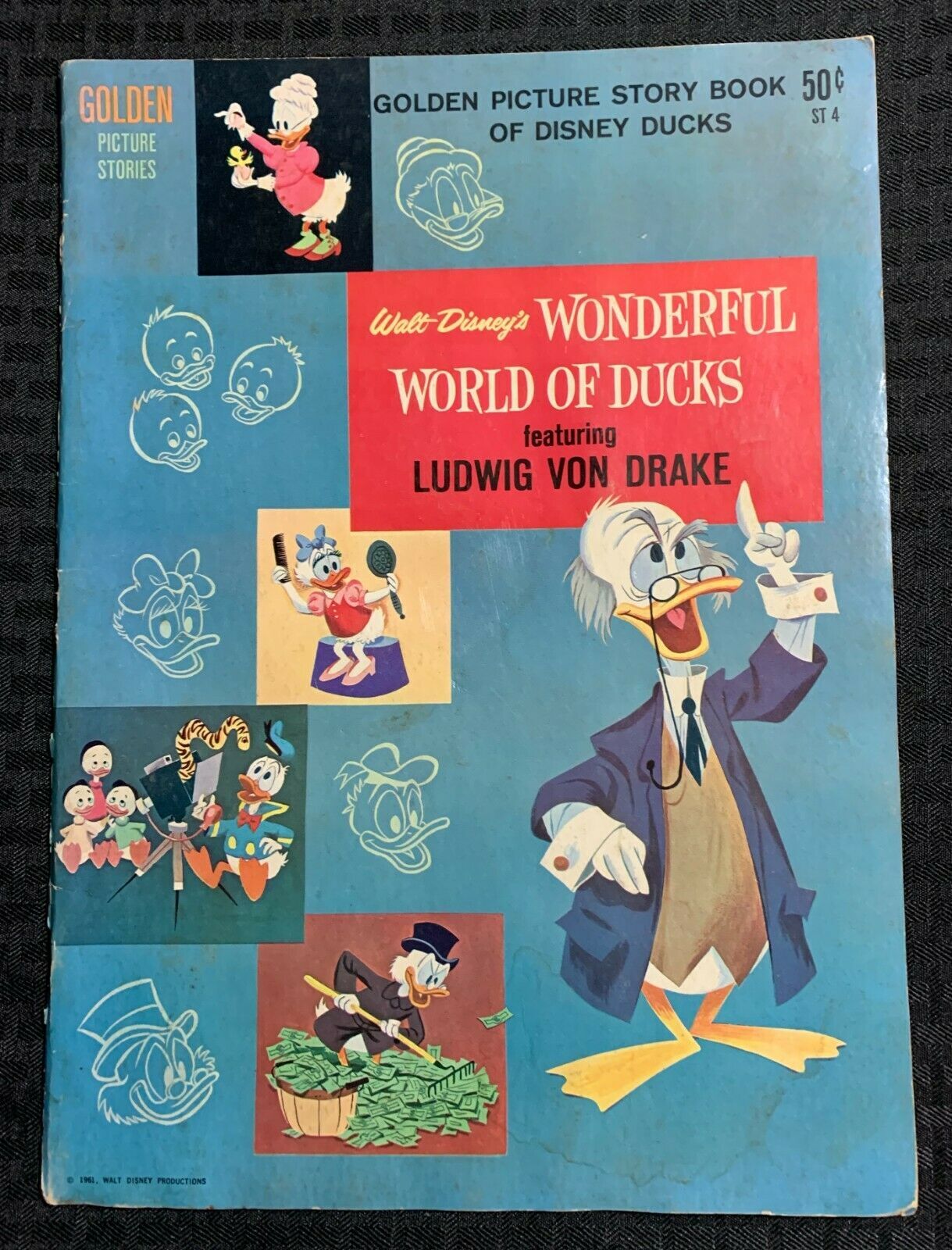 1961 Walt Disney WONDERFUL WORLD OF DUCKS Golden ST4 SC VG- 3.5