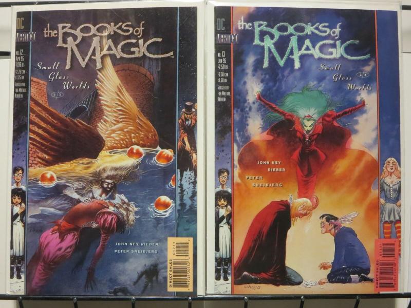 BOOKS OF MAGIC 12-13 SMALL GLASS WORLDS complete