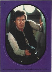 1983 Star Wars: Return of the Jedi Sticker #11 Han Solo