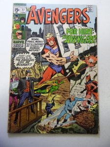 The Avengers #77 (1970) VG Condition rusty staples
