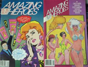 AMAZING HEROES #21-143, 30 diff (1983-1988)-history of comics YOU ARE THERE F/+