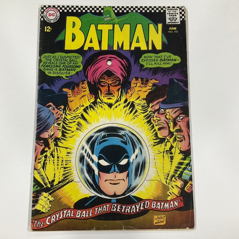 BATMAN 192 VG VERY GOOD 4.0 DC COMICS