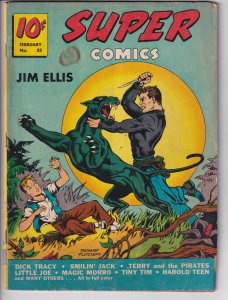 SUPER COMICS #33 (Feb 1941) VG 4.0 Light yellowing to white paper