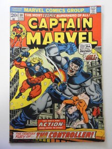 Captain Marvel #30 (1974) GD Condition rusty staples, moisture damage