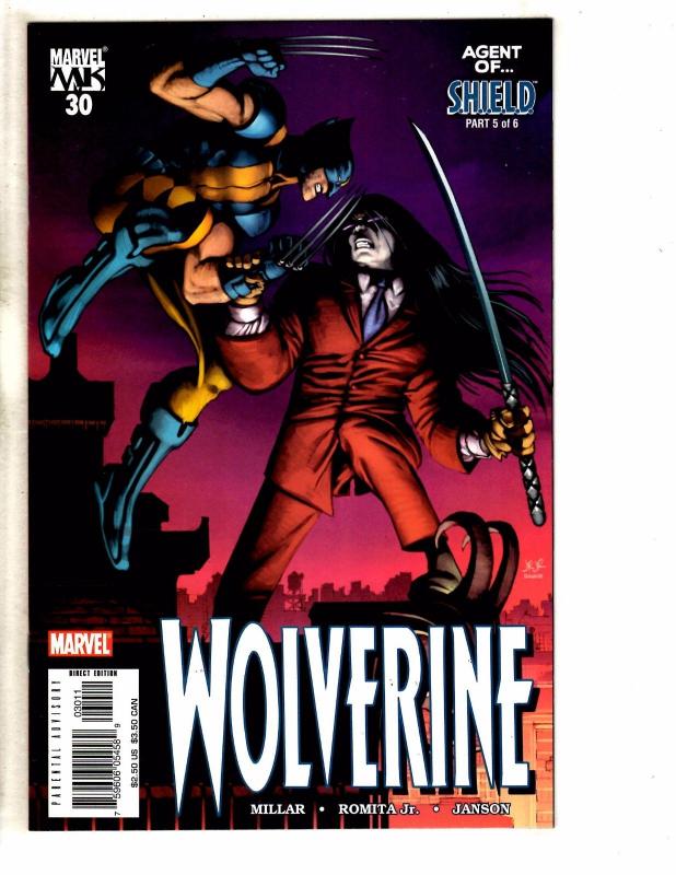 Lot Of 6 Wolverine Marvel Comic Books # 26 27 28 29 30 31 X-Men Gambit J262