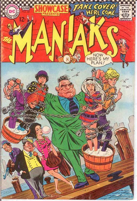 SHOWCASE 68  VG- MANIAKS  June 1967 DC Gets Groovy COMICS BOOK