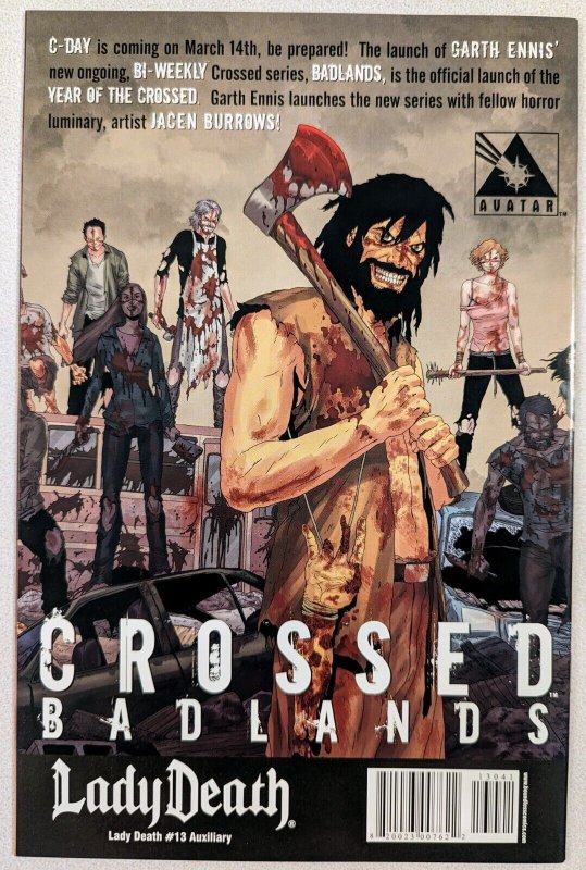 Lady Death #13 NM Boundless Comics Auxiliary Variant LTD To 1500 Copies Rare