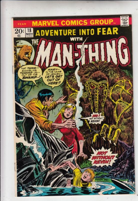 Adventures Into Fear #18 (Nov-73) NM- High-Grade Man-Thing