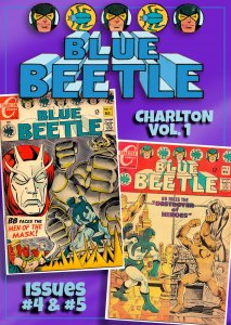 All DITKO All the Time! BLUE BEETLE Vol. 1 - #4, #5 (1967-68) 5.5 FN- Charlton