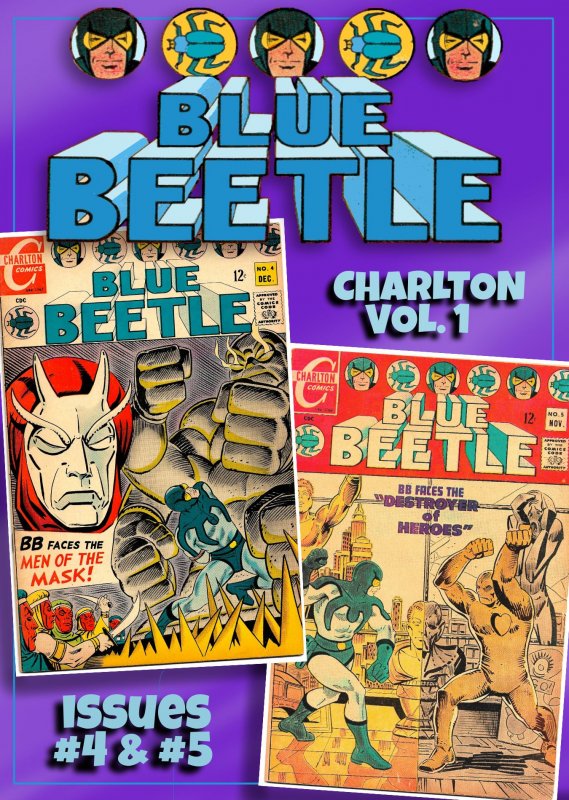 All DITKO All the Time! BLUE BEETLE Vol. 1 - #4, #5 (1967-68) 5.5 FN- Charlton