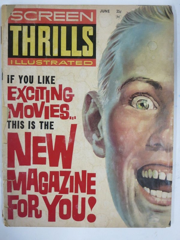 SCREEN THRILLS  1 PR June 1962 Split Cover