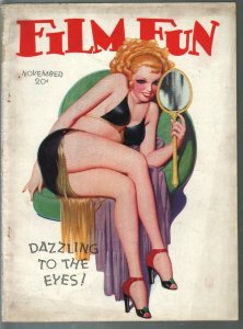 Film Fun 11/1937-Enoch Bolles saucy blonde-cover-spicy pulp fun-gags-VG-