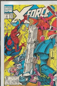 X Force #4 ORIGINAL Vintage 1991 Marvel Comics 3rd Deadpool