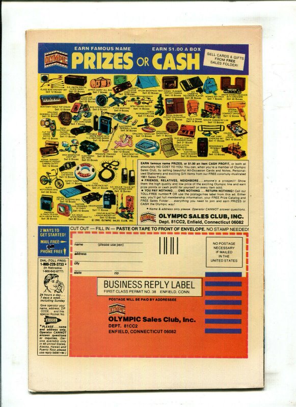 CHARLTON BULLSEYE #1 - THE ENIGMA! (6.0) 1981