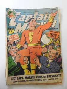 Captain Marvel Adventures #41 (1944) GD- Condition see description