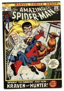 Amazing Spider-Man #111 comic book 1972- Kraven-Marvel VF