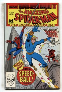 AMAZING SPIDER-MAN ANNUAL #22--MARVEL--First SPEED-BALL--comic book--VF/NM