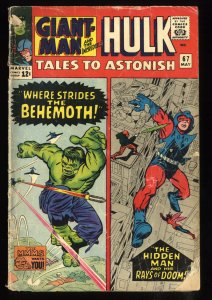 Tales To Astonish #67 GD- 1.8 Giant-Man and Hulk!