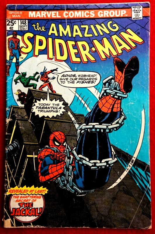 The Amazing Spider Man #148 (Sept 1975 Marvel) The Jackal Revealed Gwen Clone
