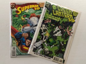 *3D Lot: Green Lantern, DC Universe Legends, Batman, Superman | 4 books total