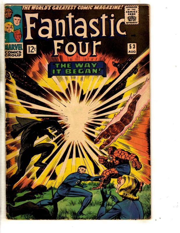 Fantastic Four # 53 VG Marvel Comic Book Galactus Silver Surfer Thing Doom RH3