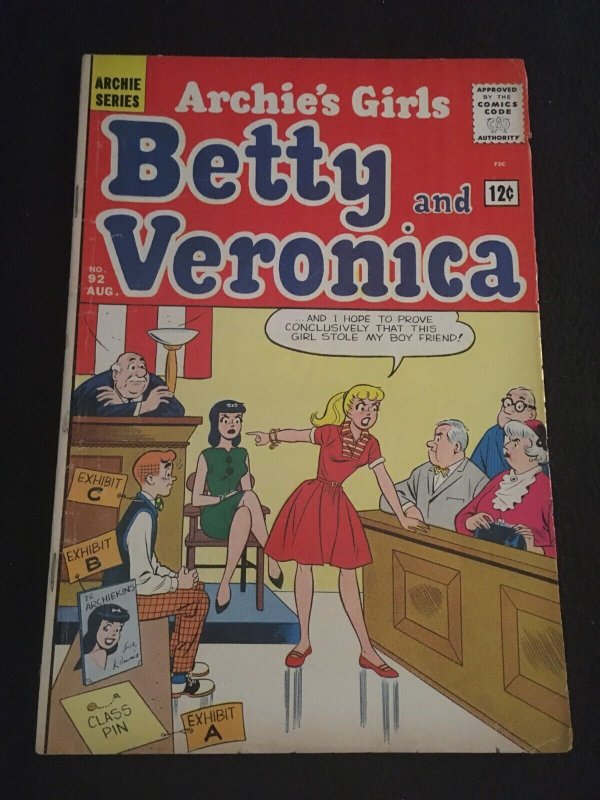 ARCHIE'S GIRLS, BETTY AND VERONICA #92 VG- Condition