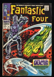 Fantastic Four #74 VG 4.0 Galactus and Silver Surfer Appearance!