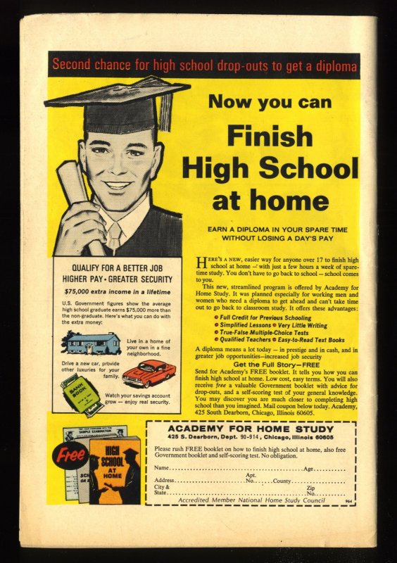 Avengers #65 VG/FN 5.0 Off White to White The Swordsman Strikes!