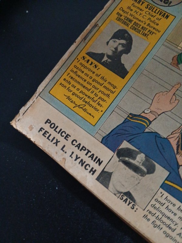 CRIME & PUNISHMENT #18 Comic GOLDEN AGE 1949 Bob Wood 10 Cent Lev Gleason