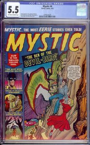 Mystic #4 (Timely, 1951) CGC 5.5 Off-White to White Pages – Pre-Code Horror