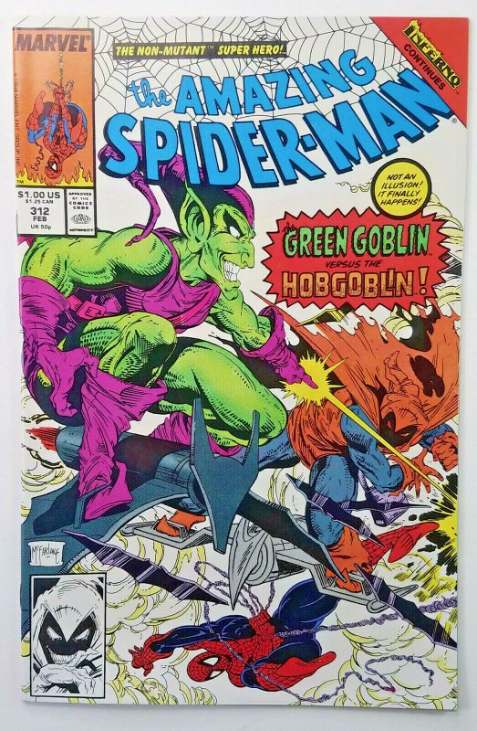 Amazing Spider-Man #312  NM  TODD McFARLANE  Marvel '89